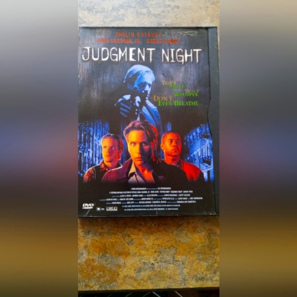 Judgment Night DVD - Black/Blue Movie Case